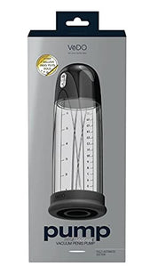 Vedo Pump Rechargeable Vacuum Penis Black