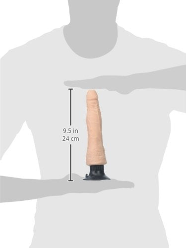 Hott Products Skinsations Heat Wave Vibrating Dildo With Suction Cup  Beige  8 Inch  068 Pound