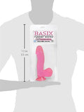Basix 6.5In. Dong W/Suction Cup Pink