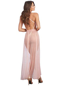 Dg Teddy W/ Maxi Skirt & G-Strng Rose L