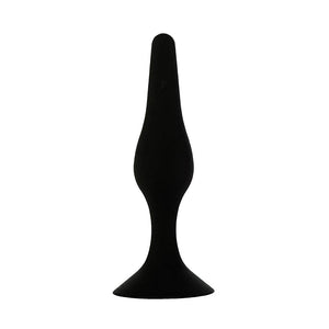 Pure Love Silicone Anal Butt Plug 4.5'', Adult Sex Toy, Classic Sex Toy, Black