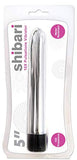 Shibari Classic 5&quot; Vibrator Slim Line Adult Sex Toy For Women (Silver)