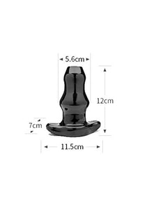 Perfect Fit Double Tunnel Plug, Hollow Butt Plug, Pfblend, Tpr/Silicone, Use For Anal Training, Clear, Medium
