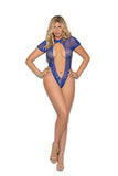 Elegant Moments Plus Size Enticing Royal Blue Teddy