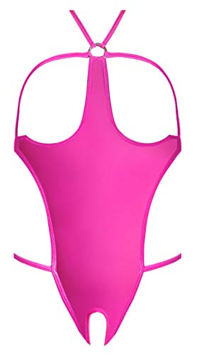 Ms Mesh Cupless Crotchless Teddy Pnk S/M