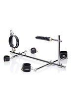 Master Series Stuck And Stuffed Stockade With Dildo, Grey (Ae970)
