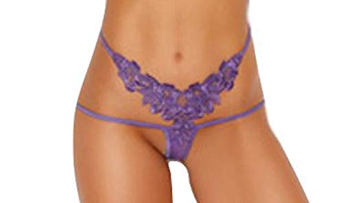 Open Back Panty Purple S/M