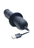 Ass Thumpers Ag152 Realistic 10X Silicone Vibrating Thruster, Black