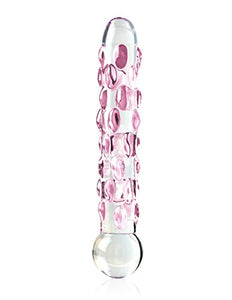 Icicles No. 7- Glass Wand (Clear/Purple)