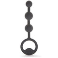 Fifty Shades Of Grey Carnal Bliss Black Silicone Anal Pleasure Beads - Petite Size - 3.5 Inch