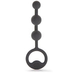 Fifty Shades Of Grey Carnal Bliss Black Silicone Anal Pleasure Beads - Petite Size - 3.5 Inch