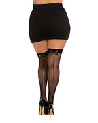 Dg Diamond Net Fishnet Thighhighs Blkosq