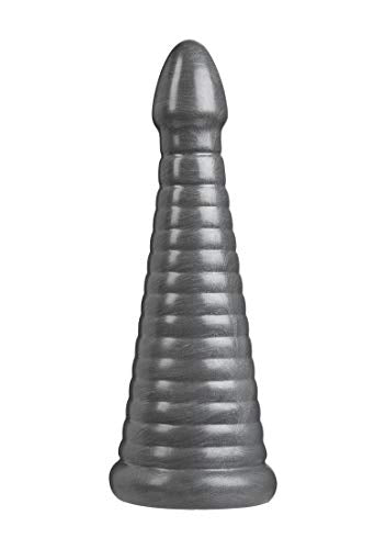 Doc Johnson American Bombshell - Rockeye - Vac-U-Lock And F Machine Compatible Dildo Or Butt Plug - Gunmetal Grey