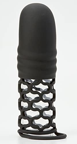 California Exotic Novelties Dr. Joel Kaplan Silicone Masturbator With Extension, Black, 2 Inch