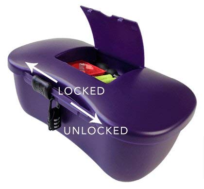 Joyboxx - Passionate Playground Hygienic Locking Storage Box System, Purple, 1 Count