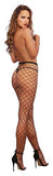 Dreamgirl WomenS Standard Sheer Thigh High Pantyhose Hosiery Nylons Stockings With Comfort Lace Top Anti-Slip Silicone Elastic Band One Size Black