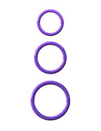 Pipedream Fantasy Cringz Silicone 3 Piece Stamina Set  Purple  1 Pound