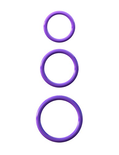 Pipedream Fantasy Cringz Silicone 3 Piece Stamina Set  Purple  1 Pound