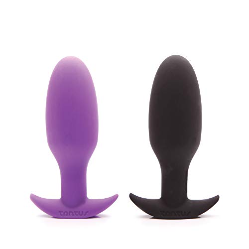 Tantus Sex/Adult Toys Ryder Butt Plugs - 100% Ultra-Premium Satin Finish Flexible Silicone Anal Safe For Men, Women, Lgbtq, Couples - Onyx
