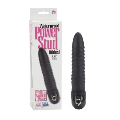 California Exotic Novelties Waterproof Power Stud Ribbed - Black