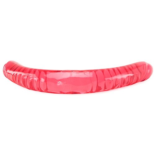Doc Johnson Crystal Jellies - Double Dong -18 Inch - Double Sided Dildo - Pink