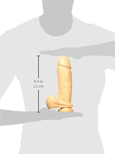 Si 9In Thick Cock W/Balls &Suction Flesh