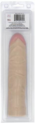 California Exotics Veined Chubby Dildo, Ivory, 8.5 Inches