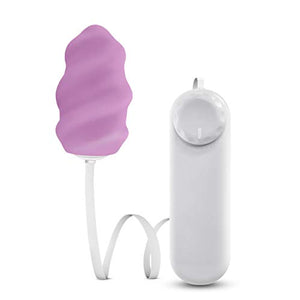 Blush Luxe Spiral Adjustable Multi-Speed Bullet Vibrator, Satin Smooth Silicone, Sex Toy For Women, Purple