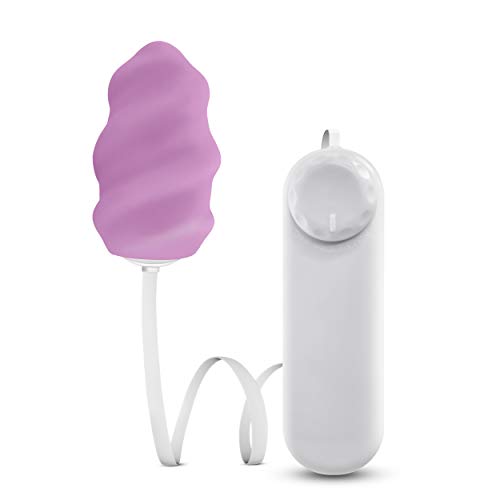 Blush Luxe Spiral Adjustable Multi-Speed Bullet Vibrator, Satin Smooth Silicone, Sex Toy For Women, Purple