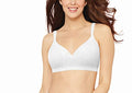 Bali Womens Comfort Revolution Wire Free Bra, White Swirl, 38B