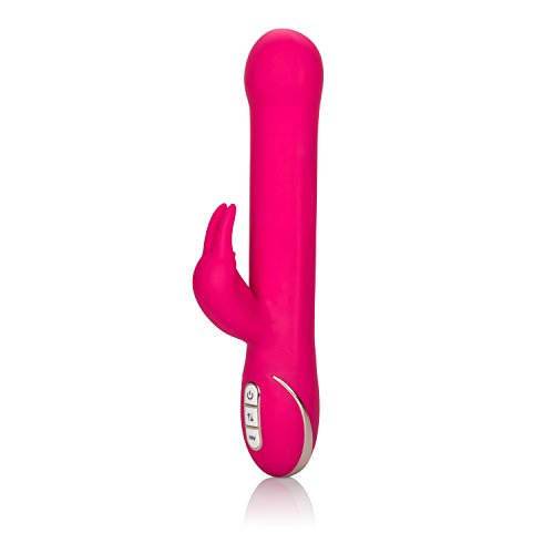 Calexotics Jack Rabbit Signature Collection Silicone Beaded Rabbit - Waterproof Vibrator Sex Toys For Couples - Luxury Adult G Spot Massager - Teal