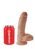 Pipedream Products King Cock 8 Inch Cock With Balls Tan Dildo