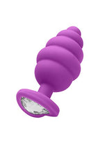 (Wd) Regular Ribbed Diamond He Plug Purple