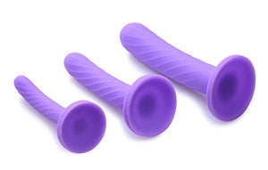 Strap U Tri-Play 3 Piece Silicone Dildo Set