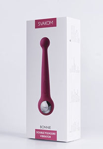 Svakom Bonnie - Rechargeable, Double Pleasure Vibrator - Waterproof Dildo - Vibrating Personal Massager - Sex Toys For Men, Wome