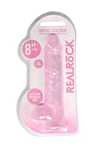 Realrock Jelly Dildo With Balls 8&quot; Pink