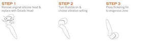 Tantus Rumble Dorado Head Attachment