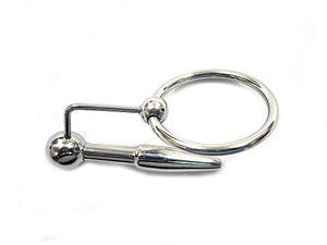 Stainless Steel Urethral Probe&Cock Ring