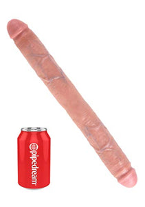 Pipedream King Cock Thick Double, Flesh, 16 Inch