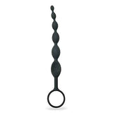 Fifty Shades Of Grey Pleasure Intensified Black Silicone Anal Beads - Graduated Size - 7.5 Inch