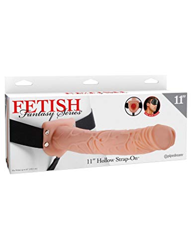 Pipedream Products Fetish Fantasy Hollow Strap On, Beige, 11 Inch, 1.5 Pound