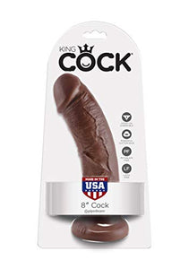 King Cock - 8In Cock Brown