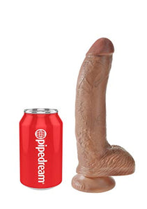 King Cock 9In Cock With Balls - Tan