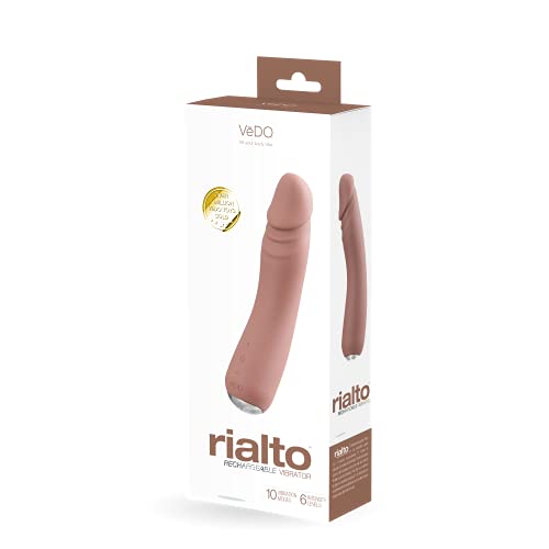 Vedo Rialto Rechargeable Realistic Vibrator (Mocha)
