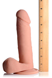 Big Shot Sili Vibe Dong W/Balls Lite 8In