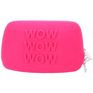 Happy Rabbit Wow Small Pink Silicone Zip Storage Bag