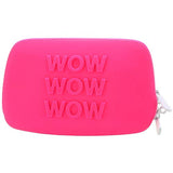 Happy Rabbit Wow Small Pink Silicone Zip Storage Bag