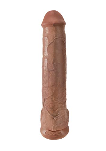 Pipedream Products King Cock Life Like Cock With Balls And Suction Mount Base, Tan, 15 Inch