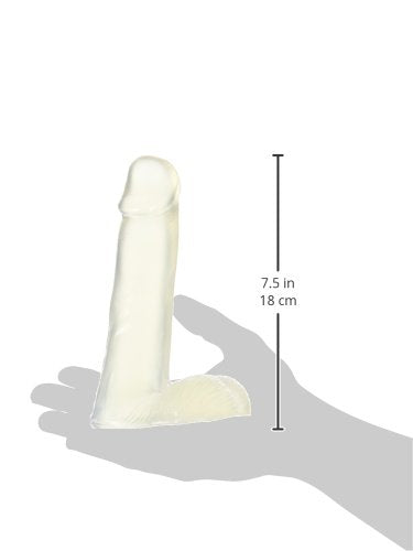 Pipedream Basix 8 Inch Dong, Clear