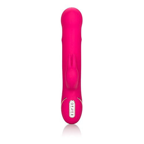 Calexotics Jack Rabbit Signature Collection Silicone Beaded Rabbit - Waterproof Vibrator Sex Toys For Couples - Luxury Adult G Spot Massager - Teal
